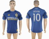 2017-2018 LA Galaxy club GIOVANI #10 thailand version blue soccer jerseys away