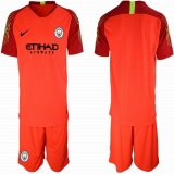 2018-2019 Manchester City FC red goalkeeper soccer jerseys