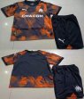 2023-2024 Marseille club orange black kid soccer jerseys away