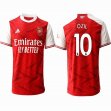 2020-2021 Arsenal Club thailand version #10 OZIL red white soccer jersey home