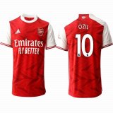 2020-2021 Arsenal Club thailand version #10 OZIL red white soccer jersey home