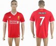 2017-2018 Liverpool Thailand version #7 MILNER red soccer jersey home