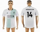 2017-2018 Liverpool club #14 HENDERSON thailand version white soccer jersey away