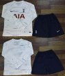 2023-2024 Tottenham Hotspur Club white blue long sleeves soccer jerseys home