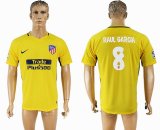 2017-2018 Atletico Madrid #8 RAUL GARCIA thailand version yellow soccer jersey away