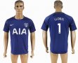 2017-2018 Tottenham Hotspur #1 LLORIS thailand version blue soccer jersey away