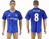 2016-2017 Chelsea FC thailand version OSCAR #8 blue soccer jersey home