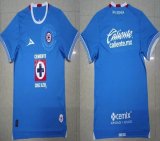 2024-2025 Cruz Azul club thailand version blue soccer jerseys home