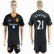 2016-2017 Hull City AFC club DAWSON #21 black soccer jersey away