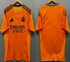 2024-2025 Real Madrid club thailand version orange soccer jerseys away