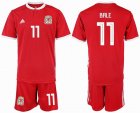 2018-2019 Welsh team #11 BALE red soccer jersey home