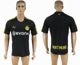 2017-2018 Dortmund Thailand version black soccer jersey away