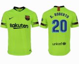 2018-2019 Barcelona thailand version #20 S.ROBERTO green soccer jersey away