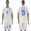 2016-2017 Greece team VELLIDIS #13 white soccer jersey home