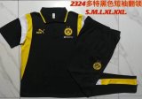 2023-2024 Dortmund club polo black soccer uniforms with long shorts C1063