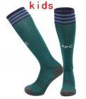 2023-2024 Arsenal Football Club green kid soccer socks second away