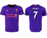 2018-2019 Liverpool Thailand version #7 MILNER purple soccer jerseys away