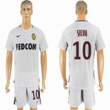 2016-2017 Monaco club SILVA #10 white soccer jerseys away