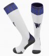 2024 Manchester United club white blue soccer socks away