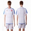 2016 Czech Republic team white soccer jersey away