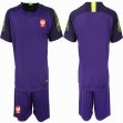 2021 Poland Team purple goalkeeper soccer jersey