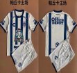2021-2022 Pachuca Club white blue soccer jersey home