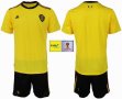 FIFA World Cup and Russia 2018 patch Belgium yellow soccer jersey away