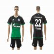 2015-2016 Schalke 04 club UCHIDA #22 black soccer jersey away