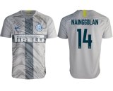 2018-2019 Inter Milan thailand version #14 NAINGGOLAN gray soccer jersey away