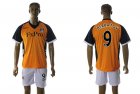 2012-2013 Fulham club BERBATOV 9 yellow jerseys away