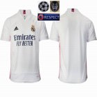 2020-2021 Real Madrid Thailand version white soccer uniforms home