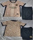 2024-2025 Paris Saint-Germain club beige black soccer jerseys