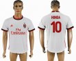 2017-2018 AC Milan #10 HONDA thailand version white soccer jersey away