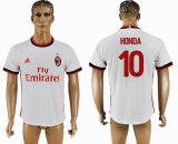 2017-2018 AC Milan #10 HONDA thailand version white soccer jersey away