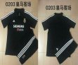 0203 Real Madrid club black throwback soccer jersey away