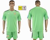 Uruguay green goalkeeper soccer jersey FIFA World Cup and Russia 2018 patch