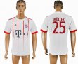 2017-2018 Bayern Munich club #25 MULLER thailand version white soccer jersey away