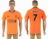 2017-2018 Liverpool #7 MILNER Thailand version orange soccer jersey away