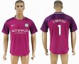 2017-2018 Manchester City #1 C.BRAVO thailand version purple soccer jersey away