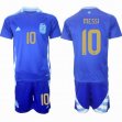 2024-2025 Argentina Team #10 MESSI blue soccer jerseys away