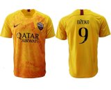 2018-2019 Rome thailand version #9 DZEKO yellow soccer jerseys away