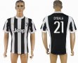 2017-2018 Juventus thailand version #21 DYBALA white black soccer jersey home