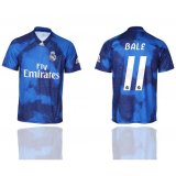 2019-2020 Real Madrid #11 BALE thailand version souvenir edition blue soccer jersey