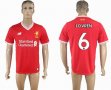 2017-2018 Liverpool Thailand version #6 LOVREN red soccer jersey home