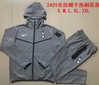 2024-2025 Tottenham Hotspur Club Hemp grey sports Hooded Sweatshirt with Long Trousers F582