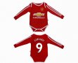 2017-2018 Manchester United #9 LUKAKU red long sleeve baby clothes home