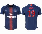 2018-2019 Paris saint germain Thailand version #19 LASS blue soccer jersey home