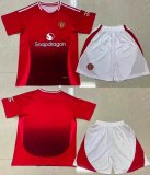 2024-2025 Manchester United club red white soccer jerseys home