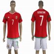 2016 Hungary club DZSUDZSAK #7 red soccer jersey home