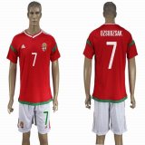 2016 Hungary club DZSUDZSAK #7 red soccer jersey home